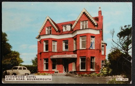 Bournemouth Postcard Avonwood Hotel Owls Road Bournemouth