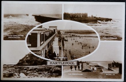 Hartlepool 1932 Blackhall Rocks Lighthouse Real Photo County Durham Postcard