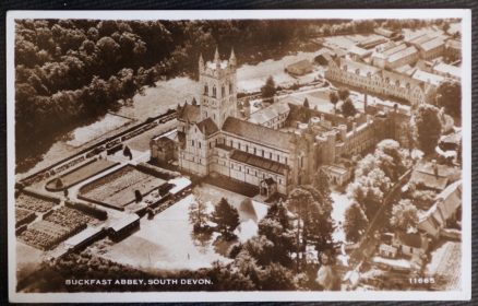 Buckfast Abbey Postcard Real Photo from The Air