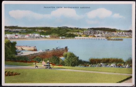 Paignton Postcard Devon Ravenswood Gardens Vintage