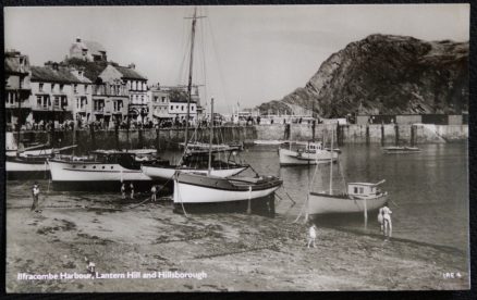 Ilfracombe Postcard Devon Lantern Hill Hillsborough White Hart Hotel