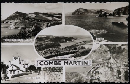 Combe Martin Devon Postcard Pack Of Cards Multiview Real Photo