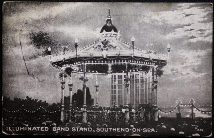 Southend Vintage 1918 Postcard Illuminated Band Stand