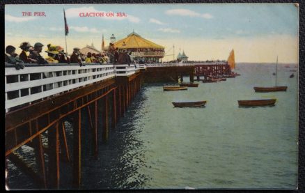 Clacton Pier Postcard Essex Vintage