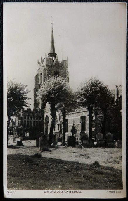 Chelmsford Cathedral Postcard Essex Real Photo Publisher Raphael Tuck & Sons Ltd