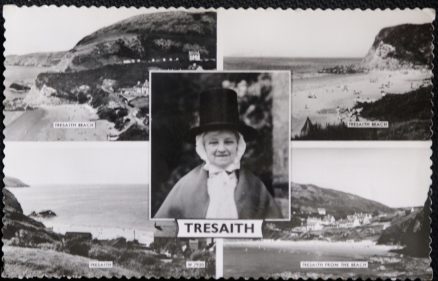 Tresaith Postcard Real Photo Multiview 1965