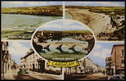 Cardigan Postcard Gwbert Poppit 1967