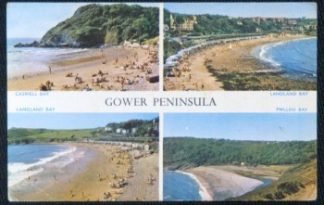 Porthcawl 1986 Postcard Caswell Langland Pwlldu