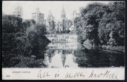 Cardiff Castle Antique 1903 Postcard