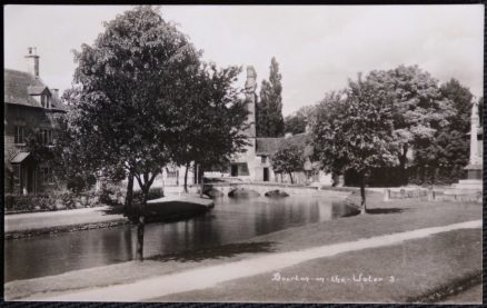 Bourton On The Water Postcard Glos Real Photo Vintage