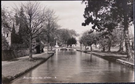 Bourton On The Water Postcard Real Photo Vintage