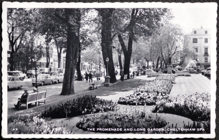 Cheltenham Spa Postcard Promenade Long Garden Vintage 1960