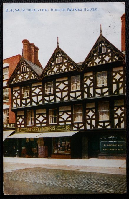 Gloucester Postcard Robert Raikes House Vintage 1911