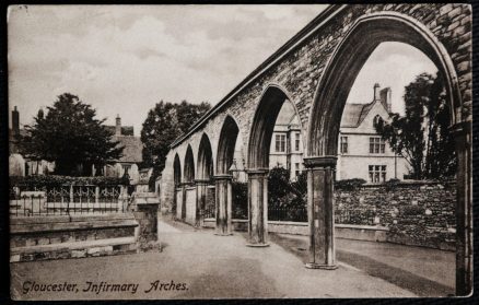 Gloucester Infirmary Vintage  Postcard The Arches 1909