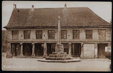 Minchinhampton Postcard Vintage LOCAL PUBLISHER Market Hall