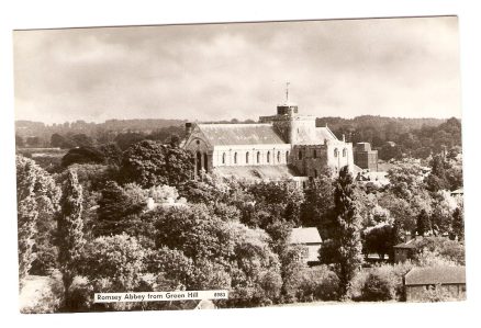 Romsey Abbey Real Photo Black & White Postcard