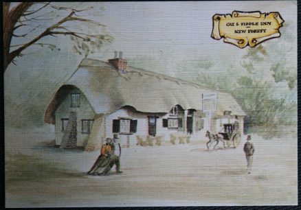 New Forest Postcard Cat & Fiddle Inn