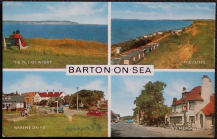 Barton On Sea Postcard Views Isle Of Wight Marine Drive New Milton