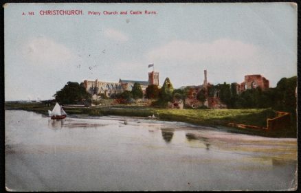 Christchurch Antique Vintage 1913 Postcard