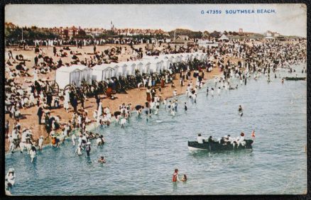 Southsea Beach Photochrom Celesque Series no.G47359 Series Vintage Postcard