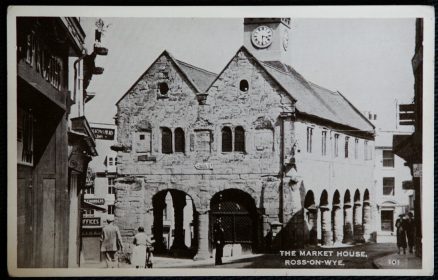 Ross-On-Wye Ross Postcard Real Photo Market House Collectable