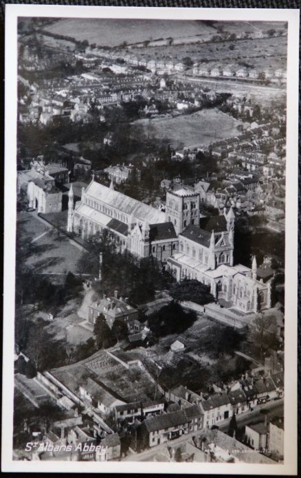 St. Albans Abbey Postcard Herts Real Photo