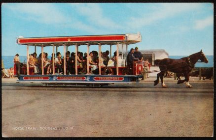 Horse Tram Isle Of Man 1977 Postcard