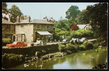 Bonchurch Postcard Isle Of Wight Village Pond