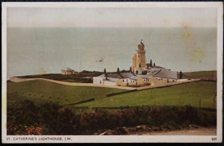 St. Catherine's Lighthouse Postcard Isle Of Wight LOCAL PUBLISHER