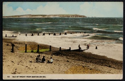 Barton On Sea Postcard Isle Of Wight Vintage 1961