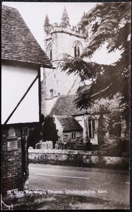 Chiddingstone Postcard Kent St. Mary The Virgin Church  Real Photo