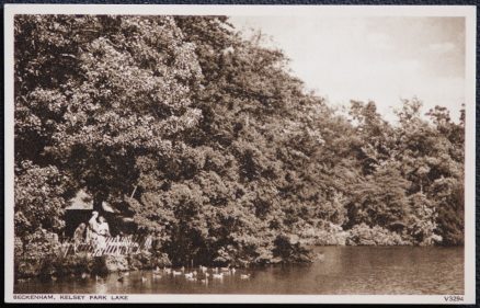 Beckenham Kent Vintage View Kelsey Park Lake LOCAL PUBLISHER