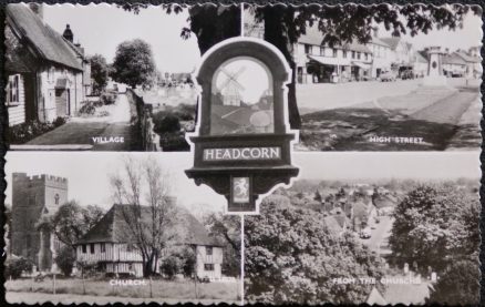 Headcorn Postcard Kent Multiview Real Photo