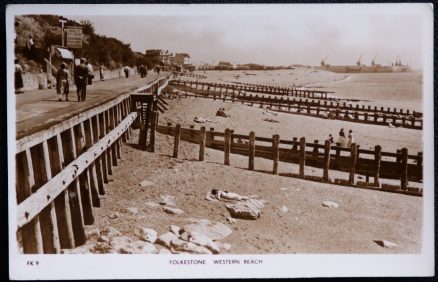 Folkestone Wall's Ice Cream Vintage Postcard