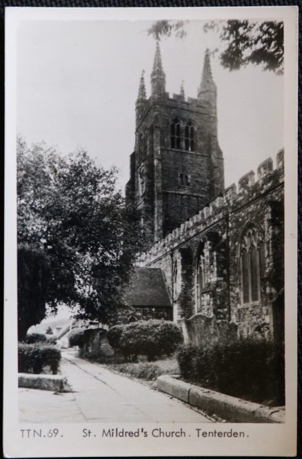 Tenterden Postcard Kent St. Mildred's Church Real Photo