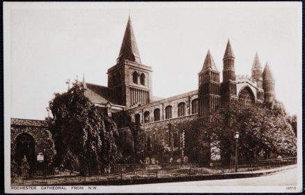 Rochester Cathedral  Kent Postcard Vintage Publisher Photochrom