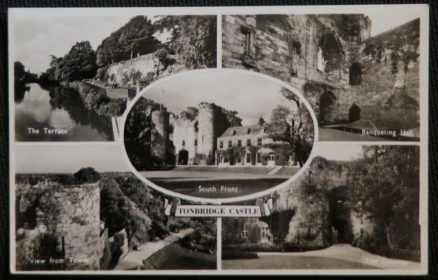 Tonbridge Castle Postcard Kent Multiview Real Photo