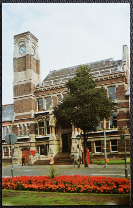 St. Helens Town Hall Postcard