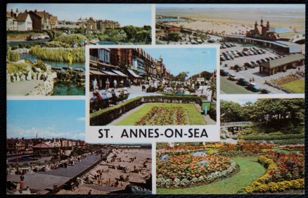 St. Annes On Sea Postcard Alpine Gardens Ashton Gardens Multiview 1977