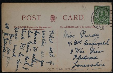 Liverpool Postcard North Western Hotel Vintage 1912 - Image 2