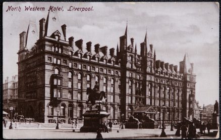 Liverpool Postcard North Western Hotel Vintage 1912