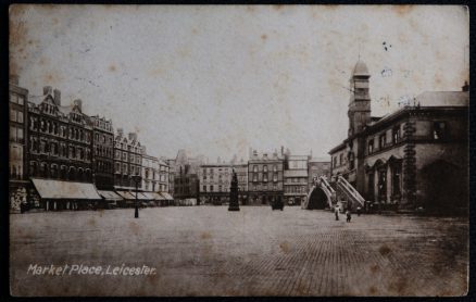 Leicester Vintage 1917 Postcard Market Place