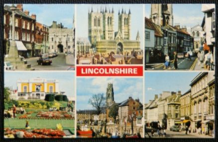 Lincolnshiire Postcard Grantham Skegness  Boston