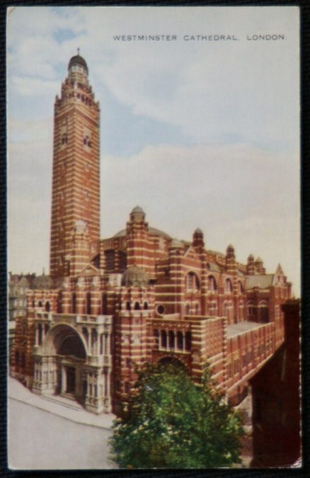 Westminster Cathedral Postcard Victoria Street Byzantine Style