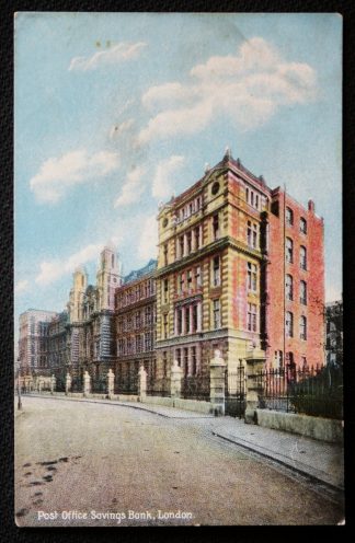 Post Office Postcard Post Office Savings Bank London Vintage