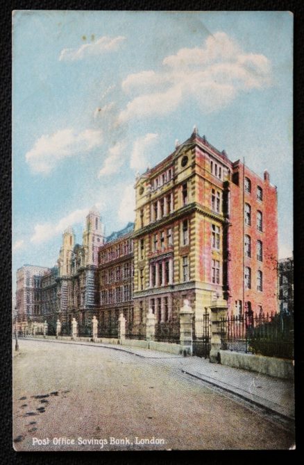 Post Office Postcard Post Office Savings Bank London Vintage