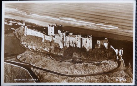 Bamburgh Castle Postcard Vintage Views Real Photo Publisher Valentine's