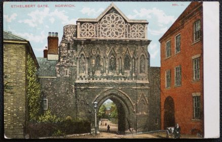 Norwich Postcard Ethelbert Gate Vintage 1907