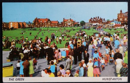 Hunstanton Norfolk Postcard The Green 1976