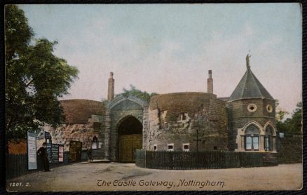 Nottingham Castle Gateway Vintage Postcard